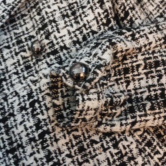 Arden B Vintage Houndstooth Black and White Coat Size XS - Picture 10 of 12